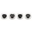 Lot de 4 douilles pâtissières 3 orifices - Inox - Paderno