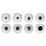 Lot de 8 douilles pâtissières cannelées - Inox - Paderno