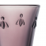 Aubergine Bee water goblet 8.8oz / 26cl - Set of 6