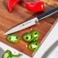 Garnishing and larding knife 10cm/4" - black handle  - Four Star 