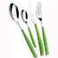 24 pieces leafy green cutlery set in stainless steel 18/10 - 2.5mm - Glamour - Bugatti