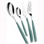24 pieces celadon green cutlery set in stainless steel 18/10 - 2.5mm - Glamour - Bugatti