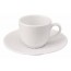 Tasse à café lisse blanche 10cl en porcelaine - Nara Deshoulières