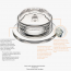 Transparent mechanical glass butter dish with lid 