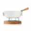 Fondue white ceramic set black 33,8oz/1L - Twinkle - Pro - Boska