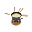 Black cast iron Savoyard fondue 33.8oz / 1.2L set with 4 forks - Pro - Boska