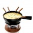 Fondue set black ceramic 33,8oz/1L - Life - Boska