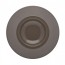 Sandstone gourmet round hollow plate 9" / 23cm dark grey - Bahia - Guy Degrenne