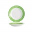 Soup plate green and white 8.7" / 22.5cm - Brush Vert - Arcoroc