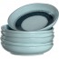 Round ceramic hollow plate 8" / 20,7cm blue - Set of 6 - Matera - Leonardo 
