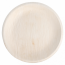 Disposable areca plate natural color Ø 18x2 cm / Ø 7 - Set of 25