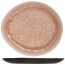 Oval plate black and rose 32.5x28.5cm (12.8"×11.2") - Set of 2  - Laguna Old Rose - Cosy & Trendy