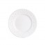 Assiette plate blanche avec motif goutte d'eau 21.5cm en porcelaine - Water Pearl - Chef & Sommelier