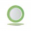 Round dinner plate white/green 7.5" / 19cm - Brush Vert - Arcoroc