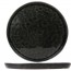 Round flat plate black and green 10" / 27cm - Laguna Verde - Cosy & Trendy