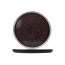 Assiette plate ronde noire et violet 31cm - Laguna Viola - Cosy & Trendy