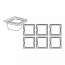 Stainless steel gastronorm container 17.6x16.2x15cm / 7x6x6" - AZ Boutique