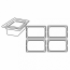 Stainless steel gastronorm container 26,5 x 16 x 15 cm / 10x6x6" - AZ Boutique