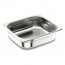 Stainless steel 18/10 gastronorm container GN 2/3 35.4x 32.5 x 6.5 cm/13.7" x 12.8" x 2.4" - Lacor