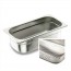 Stainless steel 18/10 perforated gastronorm container GN 1/2 26.5x 32.5 x 4cm/10.2" x 12.6" x 1.6" - Lacor