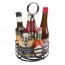 Wrought iron condiment holder 5.90" x 9.45" black - AZ Boutique