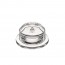 Transparent mechanical glass butter dish with lid - Abeille - La Rochère