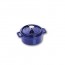 Round cast iron cocotte 4" / 10 cm - intense blue - Fundamentals - Staub