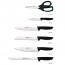 Set of one block, 5 knives and 1 pair of scissors for kitchen Niza Arcos
