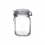 Square clear canning jar 1 L - Fido - Bormioli Rocco
