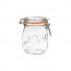 Glass canning jar 25oz / 0.75L with 85mm airtight gasket - super - le parfait