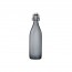 Grey glass bottle 34 oz / 1 L 3 x 3 x 13" / 8 x 8 x 32 cm - Giara - Bormioli Rocco