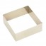Stainless steel square pastry mould 10 x 10 x 4cm Lacor