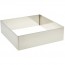 Stainless steel square pastry mould 6 x 6 x 4cm - Lacor