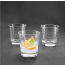 Transparent water glass with stripes patterns 8.5oz / 25cl 