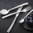 Fish fork - 3,5mm thick 18/10 stainless steel - Sold by 6 - Guy Degrenne - Astrée Ciselé