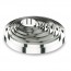 Cercle à mousse en inox 18/10 - hauteur 4,5cm - diamètre 10cm