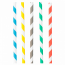 straight stripes coloured straw 0.6 x 20cm / 7.8" - Sold by 250 - Decorated straws - AZ boutique