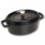 Oval cast iron cocotte 11.4" / 29 cm - black - Fundamentals - Staub