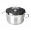 Pressure cooker 609 oz / 18 L stainless steel 18/10 -  Ø 12.6 " / 32 cm - Chef Luxe - Lacor