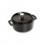 Round cast iron cocotte 7" / 18 cm - black - Fundamentals - Staub