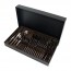 Black cardboard case for 18 or 24 piece cutlery set