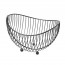 Fruit basket chrome black 25.2 x 22 x 27.5 cm / 10 x 9 x 11" - Chrome - Cosy & Trendy