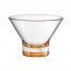 Transparent and orange spray ice cream cup 13 oz / 37.5 cl - Ypsilon - Bormioli Rocco
