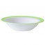 White/green stacking dish 4.7" / 12cm - Brush Vert - Arcoroc