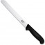 Bread knife with 21cm / 8" serrated blade and black synthetic handle - fibrox - victorinox