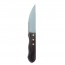 Steak knives stainless steel mirror finish wooden handle 25.4cm/9.8" - Set of 6 - Churrasco - Comas