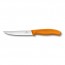 Steak knife 12cm / 5" blade with orange synthetic handle - swissclassic - victorinox