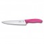 Carving knife with 19cm / 7.48" blade and pink synthetic handle - swissclassic - victorinox