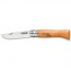 Pocket knife n°9 with beechwood handle - 9cm/3.5" carbon steel blade - Carbone - Opinel