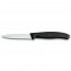 paring knife with 3 inch serrated blade and black synthetic handle - swissclassic - victorinox